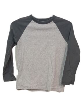 Classic Raglan Long-Sleeve Tee - Gray & Dark Gray